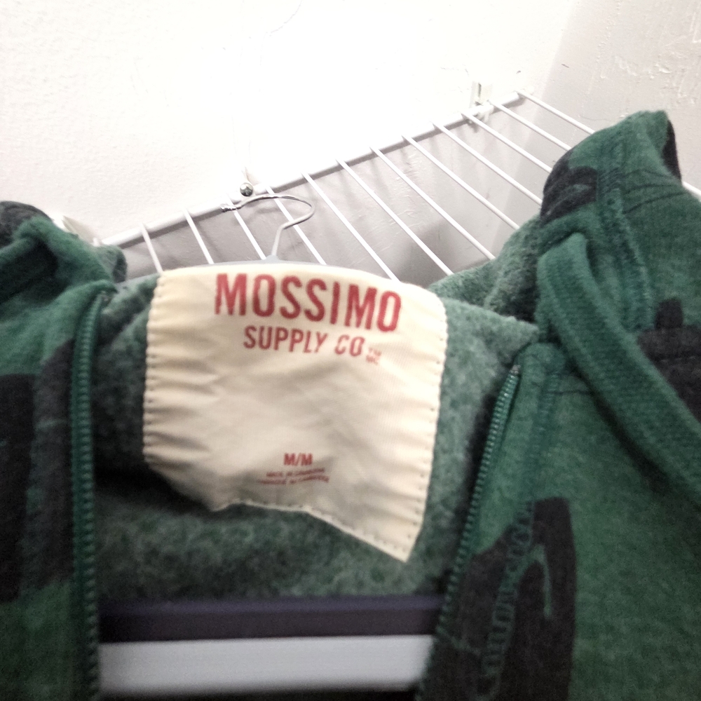Mossimo Supply Co. Forest Green Hoodie with Black Cat Accents - Picture 2 of 4